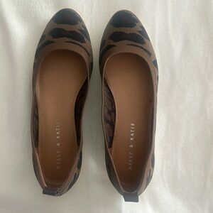 Kelly & Katie flat shoes, leopard print, only worn once, excellent condition